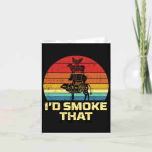 Id Grill That Retro Bbq Barbecue Grill Meat Lover  Card