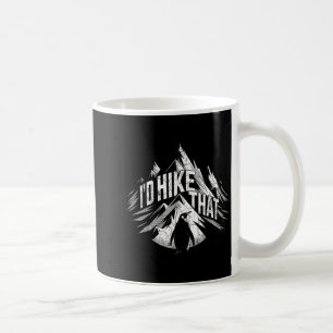 Id hike that funny penguin meme mountain hiking coffee mug