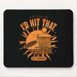 Id Hit That Ace Running Disc Golf Scene Flying Dis Mouse Mat