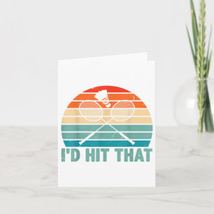 Id Hit That Badminton Shuttle Badminton Player Spo Card