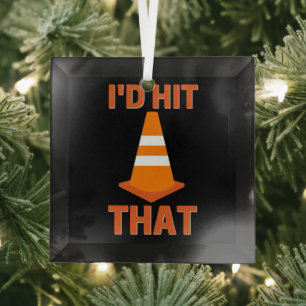 I'd hit that funny autocross with traffic cone glass tree decoration