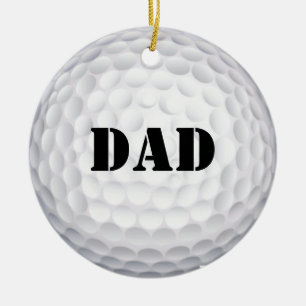 I'd Hit That! Golf Ball Ceramic Tree Decoration