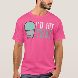 I'D Hit That Gym Fitness Class Workout Cardio Drum T-Shirt