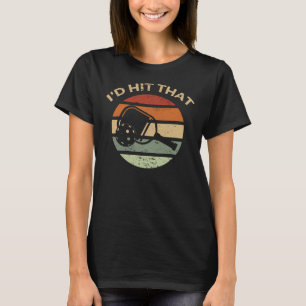 I'd Hit That Pickleball Paddle Vintage Retro T-Shirt