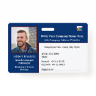 ID Identification Card Bar Code Photo
