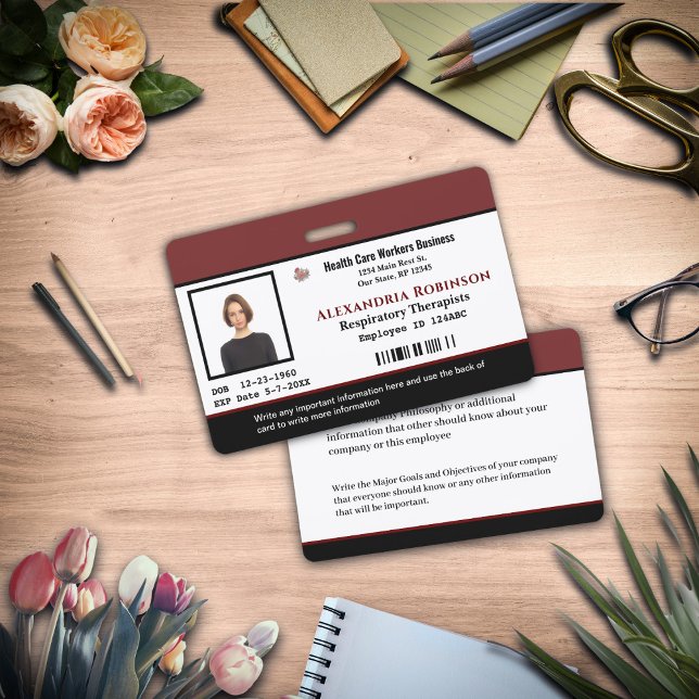 ID Identification Card Employee Business Custom ID Badge (ID Identification Card Employee Business Custom Badge is great for your employees to wear for ID. )