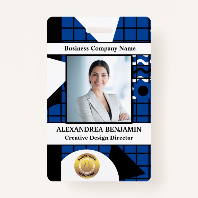 ID Identification Card Employee Photo Custom ID Badge (Front)