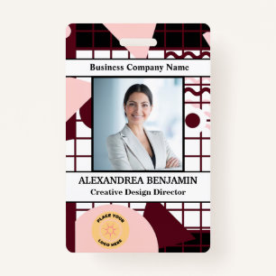 ID Identification Card Employee Photo Custom    ID Badge