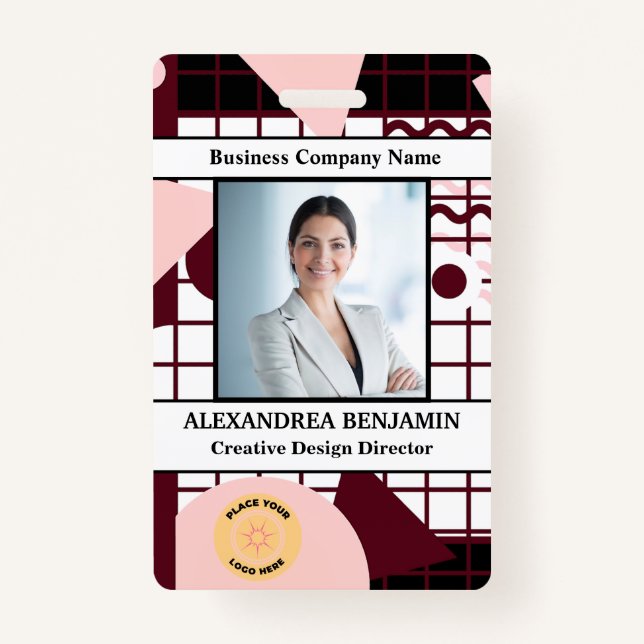 ID Identification Card Employee Photo Custom    ID Badge (Front)