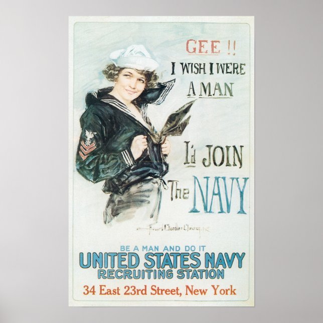 I'd Join the Navy Poster (Front)