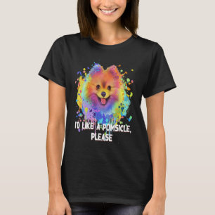 Id Like a Pomsicle Please Pomeranian Humor Pom Po T-Shirt