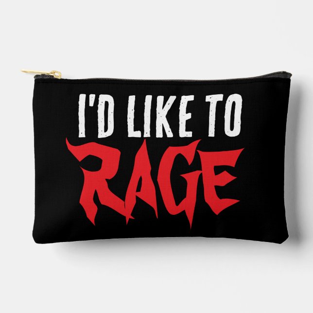 I'd Like to Rage Dice Pouch (Front)