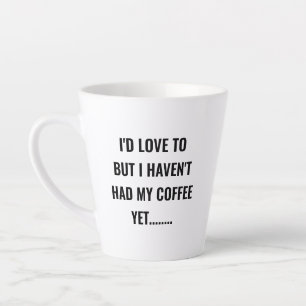 I'd love to double sided latte mug with name