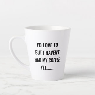 I'd love to double sided latte mug with name