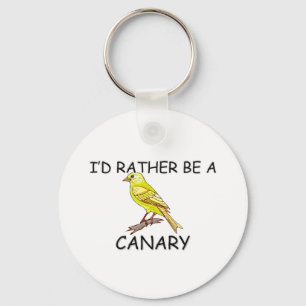 I'd Rather Be A Canary Key Ring