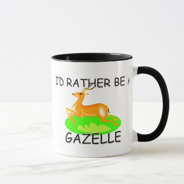 I'd Rather Be A Gazelle Mug (Right)