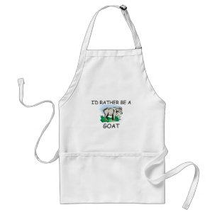 I'd Rather Be A Goat Standard Apron