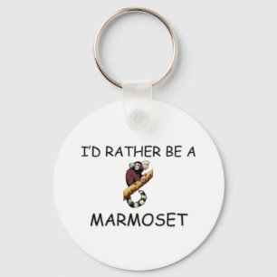 I'd Rather Be A Marmoset Key Ring