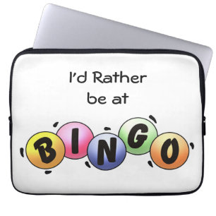 I'd Rather be at BINGO Laptop Sleeve