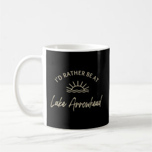 I'D Rather Be At Lake Arrowhead Boating Fishing Sk Coffee Mug