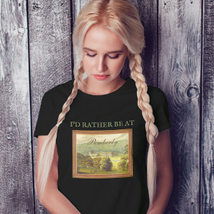 I'd rather be at Pemberly Jane Austen Vintage T-Shirt