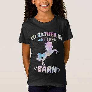I'd Rather Be At The Barn   T-Shirt