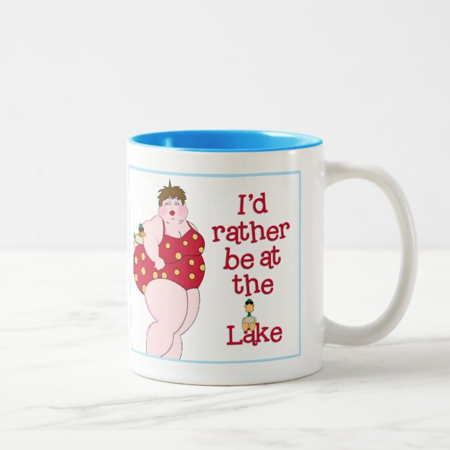 I'd Rather Be at the Lake! mug (Right)