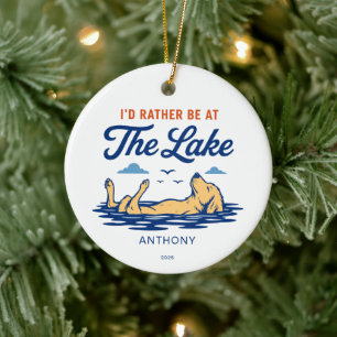 I'd Rather Be at the Lake Ornament