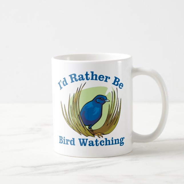 I'd Rather Be Bird Watching Coffee Mug (Right)