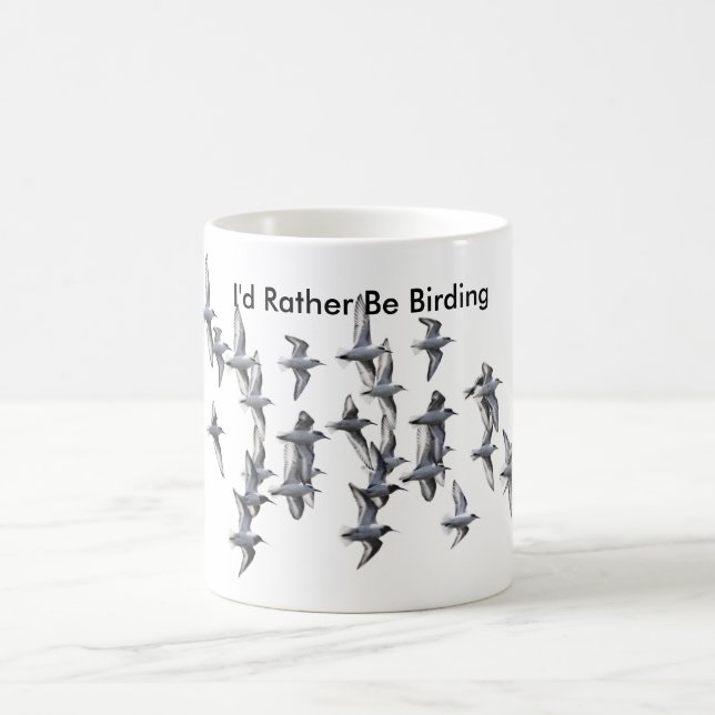 I'd Rather Be Birding mug dunlin sanderling (Center)