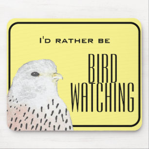 I'd Rather Be Birdwatching Mouse Mat