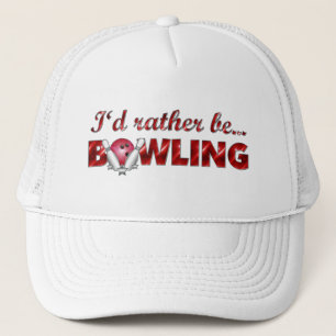 I'd rather be BOWLING (Red) Trucker Hat