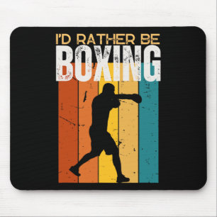 I'd Rather Be Boxing Funny Boxer Mouse Mat