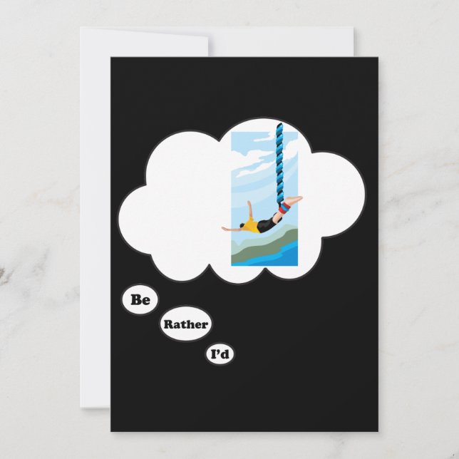 I'd rather be Bungee Jumping 2 Invitation (Front)