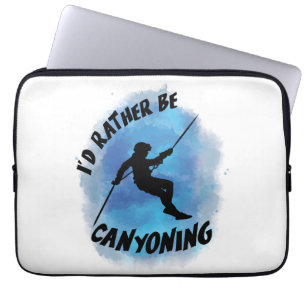 I'd Rather Be Canyoning Canyoneer Vintage Laptop Sleeve