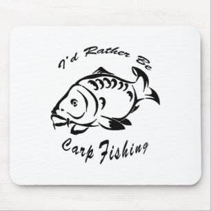 I'd Rather Be Carp Fishing Carp Fishing Tee Men Wo Mouse Mat