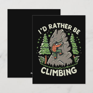 I'd Rather Be Climbing Holiday Card