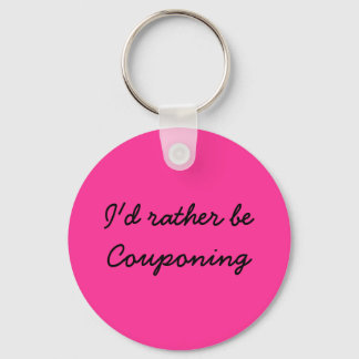 I'd rather be couponing key ring