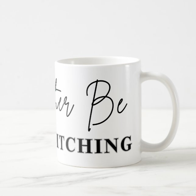 I'd Rather Be Cross Stitching - Cross Stitcher Coffee Mug (Right)
