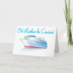 I'd Rather Be Cruisin' Holiday Card