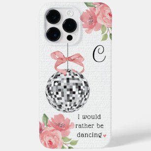 I'd Rather Be Dancing Floral Disco Ball  Case-Mate iPhone 14 Pro Max Case
