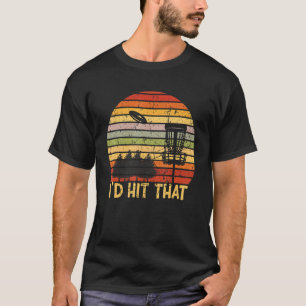 Id Rather Be Disc Golfing Retro Frisbee Golf Disc T-Shirt