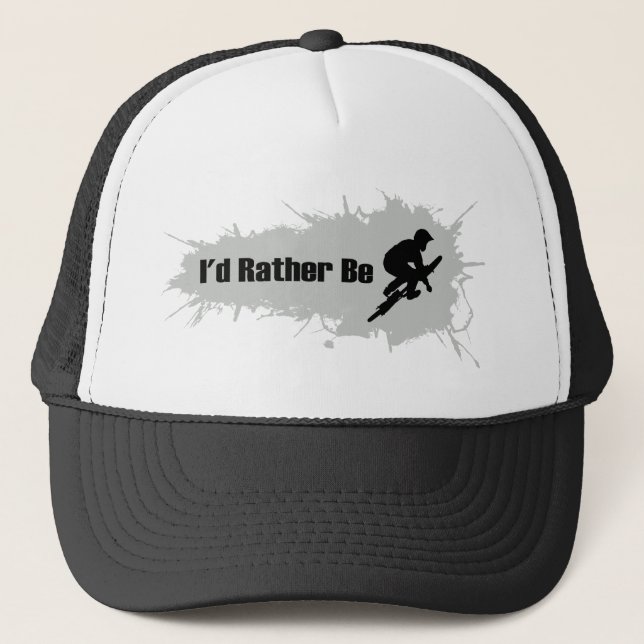 I'd Rather Be Doing BMX Trucker Hat (Front)