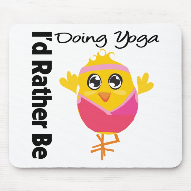 I'd Rather Be Doing Yoga Mouse Mat (Front)