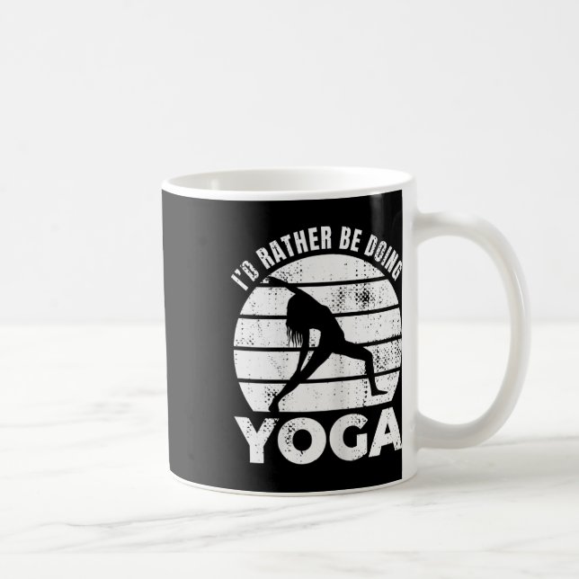 I'd Rather Be Doing Yoga Wellness  Coffee Mug (Right)