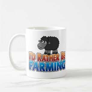 I'd Rather be Farming - cute farm animals Coffee Mug