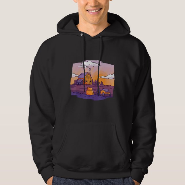 I'd Rather Be Farming Tractor Hoodie (Front)