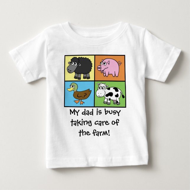 I'd Rather be Farming! (virtual farming) Baby T-Shirt (Front)