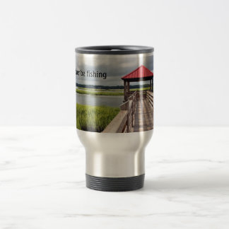 I'd rather be fishing 15 oz Stainless Travel Mug