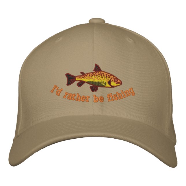 I'd Rather be Fishing Cap (Front)